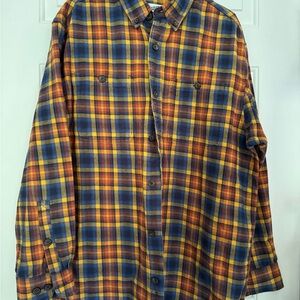 Duluth Trading Co Multicolor Plaid Button-Down Shirt